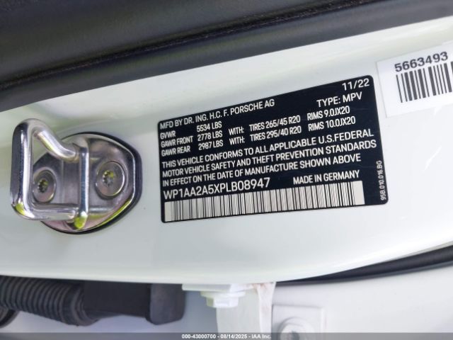 2023 PORSCHE MACAN WP1AA2A5XPLB08947 Photo 8