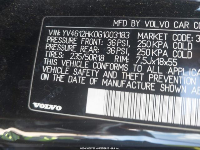 2016 VOLVO V60 CROSS COUNTRY YV4612HK0G1003183 Photo 8