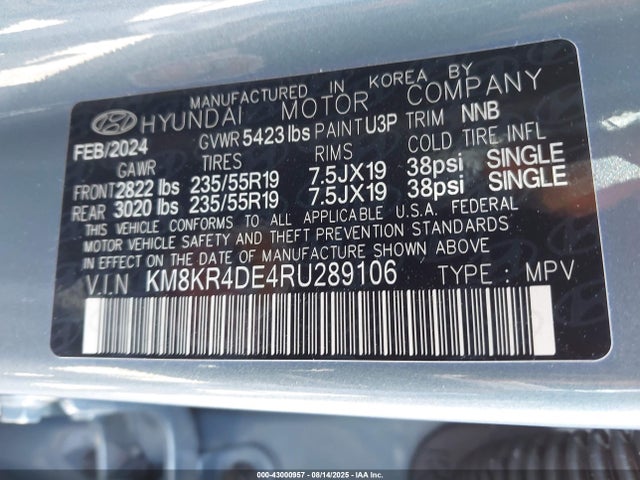 KM8KR4DE4RU289106 Hyundai Ioniq 5