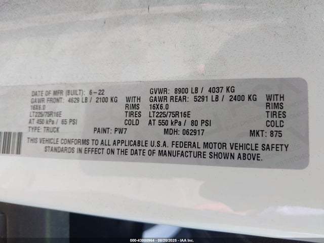 RAM Promaster 2500 2022 3C6LRVDG1NE136103 Image 9