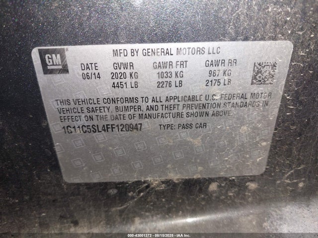 1G11C5SL4FF120947 Chevrolet lkw