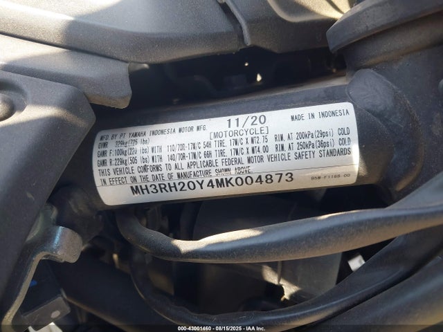 MH3RH20Y4MK004873 Yamaha Mtn320 (mt-03)