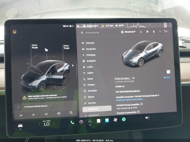 2024 TESLA MODEL Y 7SAYGDED3RA328402 Photo 6