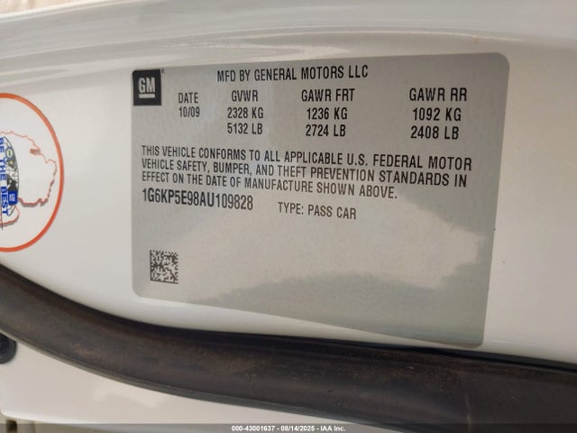 2010 CADILLAC DTS 1G6KP5E98AU109828 Photo 8