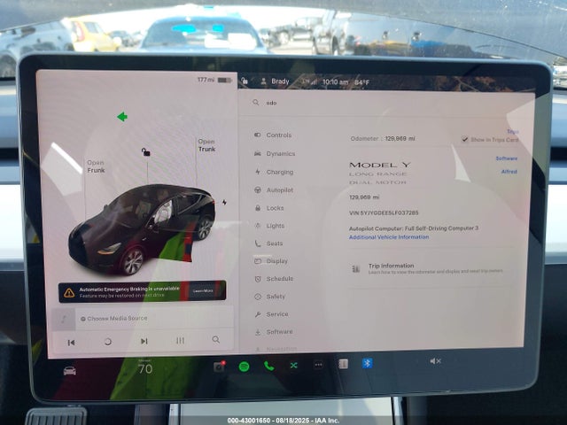 2020 TESLA MODEL Y 5YJYGDEE5LF037285 Photo 6