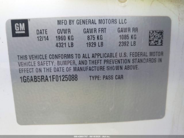 2015 CADILLAC ATS 1G6AB5RA1F0125088 Photo 8