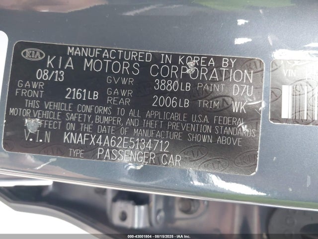 KIA Forte 2014 KNAFX4A62E5134712 Image 9