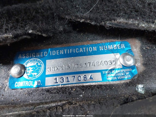 KNDPM3AC6J7484035 KIA gdi theta ii