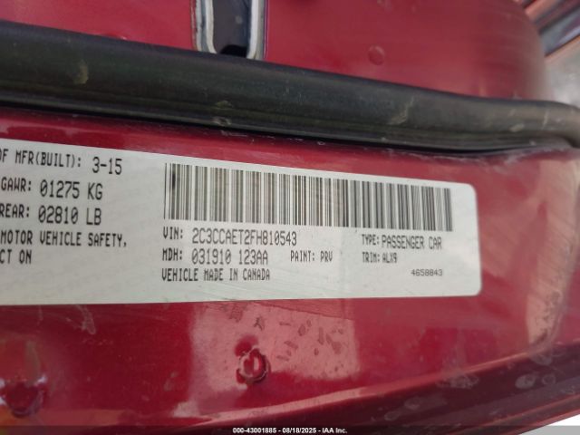 2015 CHRYSLER 300C 2C3CCAET2FH810543 Photo 8