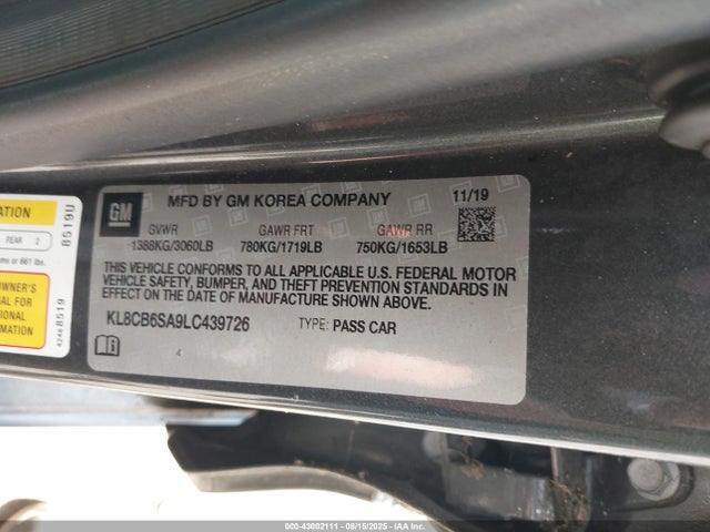Chevrolet Spark Fwd Ls Automatic 2020 KL8CB6SA9LC439726 Image 25