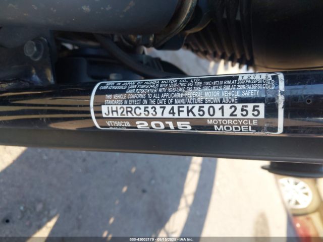 2015 HONDA VT750 JH2RC5374FK501255 Photo 9