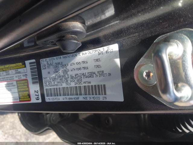 3TMCZ5AN4HM081118 Toyota 2gr-fks