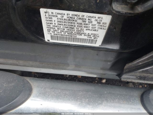 2005 ACURA MDX 2HNYD18255H558703 Photo 8