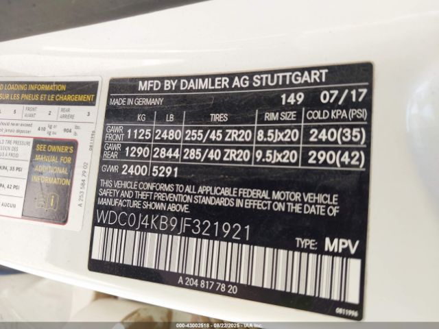 2018 MERCEDES-BENZ GLC 300 COUPE WDC0J4KB9JF321921 Photo 8