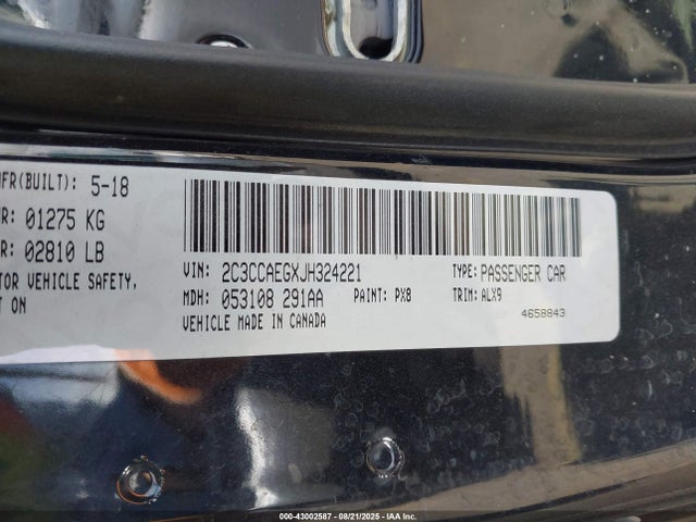 2C3CCAEGXJH324221 Chrysler 300
