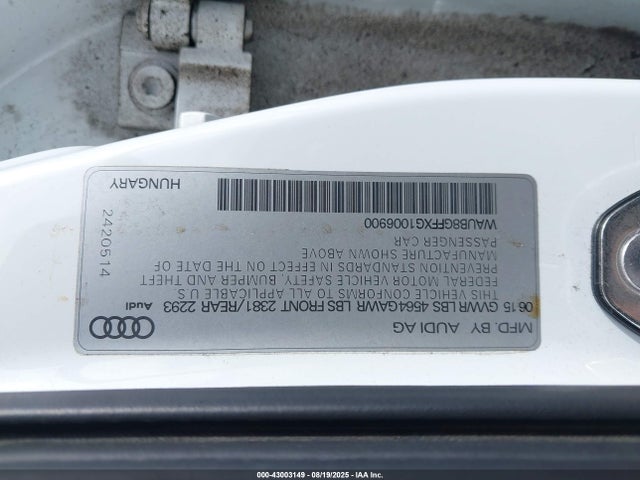 2016 AUDI A3 WAUB8GFFXG1006900 Photo 8