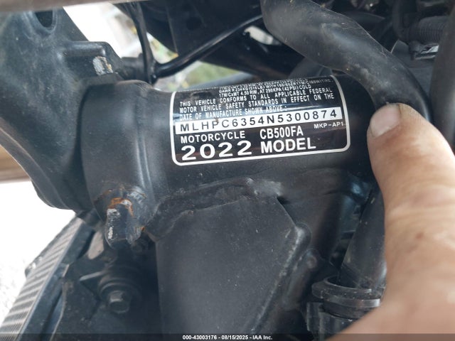 MLHPC6354N5300874 Honda Pc62e-6300001