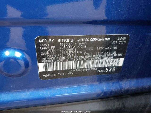 2024 MITSUBISHI ECLIPSE CROSS JA4ATWAA3RZ021918 Photo 8