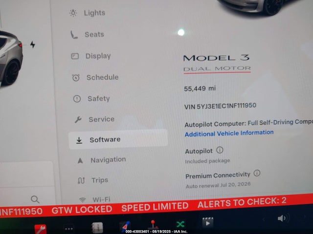 2022 TESLA MODEL 3 5YJ3E1EC1NF111950 Photo 6