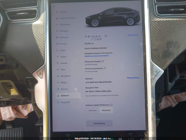 Tesla MODEL X 2017 5YJXCBE28HF043784 Image 19