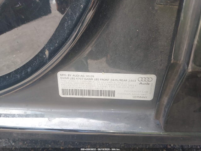 2010 AUDI A4 WAUAFAFL0AN023841 Photo 8