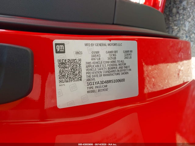 1G1YA3D48R5100600 Chevrolet lt2