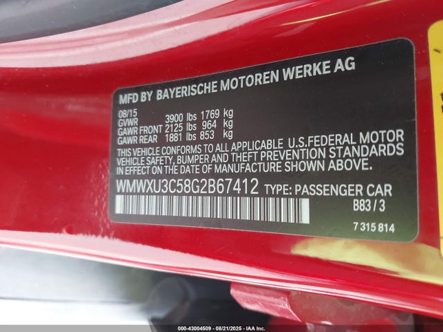 2016 MINI HARDTOP WMWXU3C58G2B67412 Photo 8