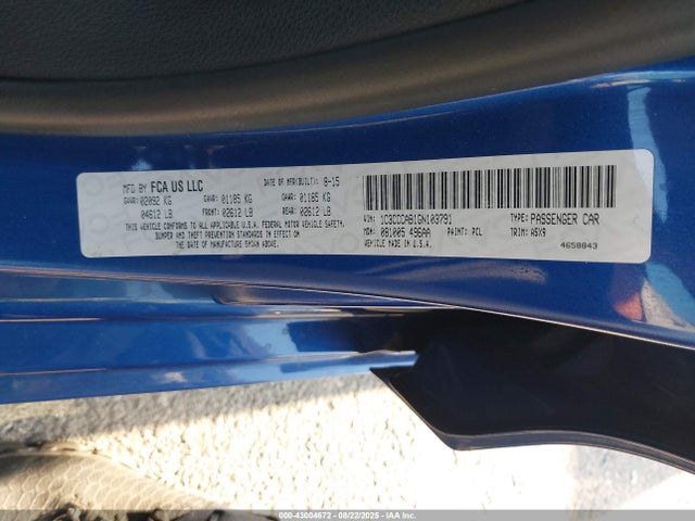 Chrysler 2016 2016 1C3CCCAB1GN103791 Image 9