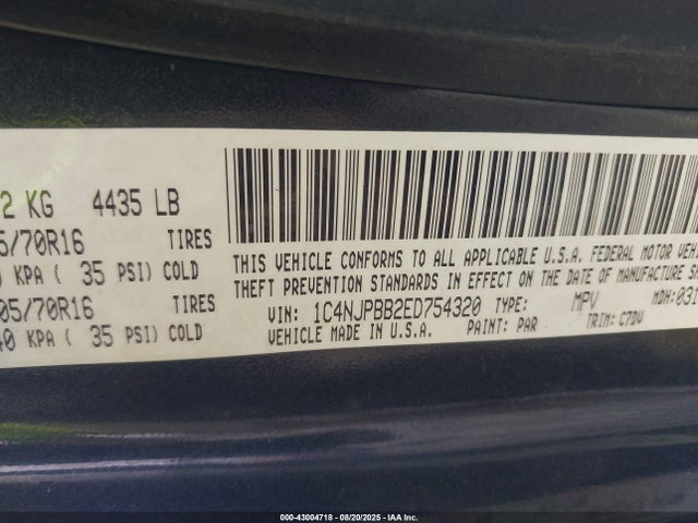 Jeep Patriot 2014 1C4NJPBB2ED754320 Image 9