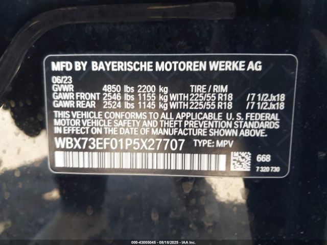 2023 BMW X1 WBX73EF01P5X27707 Photo 8