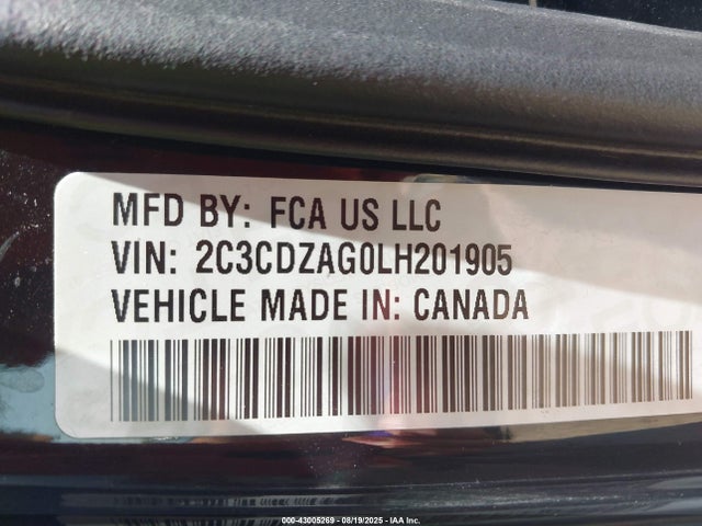 Dodge Challenger 2020 2C3CDZAG0LH201905 Image 9