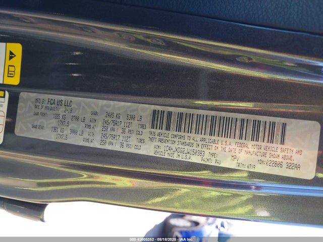 1C4HJXDG2JW150383 Jeep Wrangler
