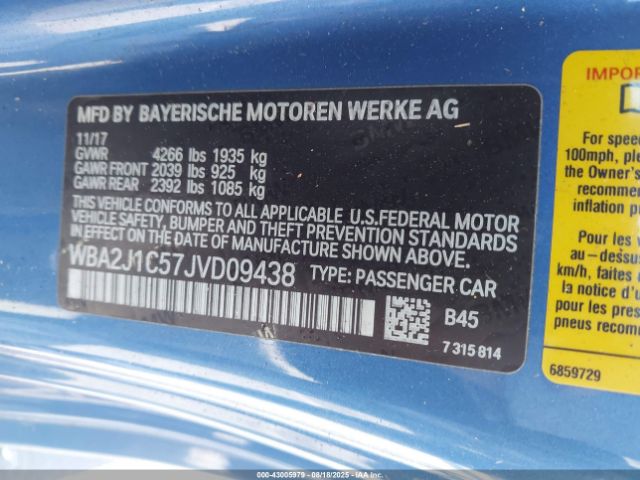 2018 BMW 230I WBA2J1C57JVD09438 Photo 8