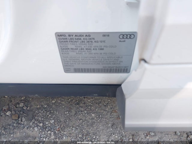 2018 AUDI Q5 WA1BNAFY8J2231807 Photo 8
