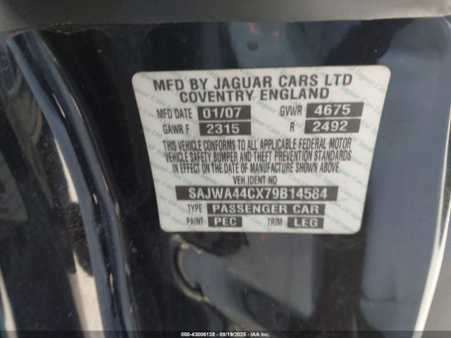 2007 JAGUAR XKR SAJWA44CX79B14584 Photo 8