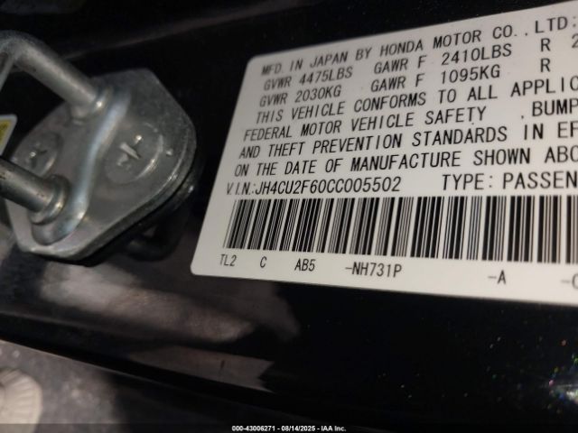 2012 ACURA TSX JH4CU2F60CC005502 Photo 8