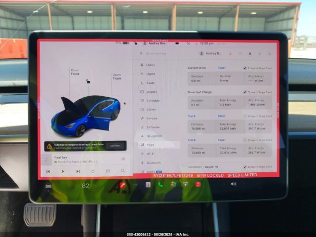 2020 TESLA MODEL 3 5YJ3E1EB7LF617349 Photo 6