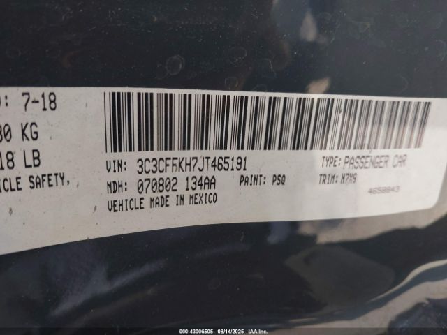 2018 FIAT 500 3C3CFFKH7JT465191 Photo 8