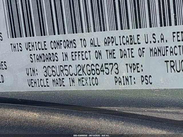 3C6UR5CJ2KG664573 RAM 2500