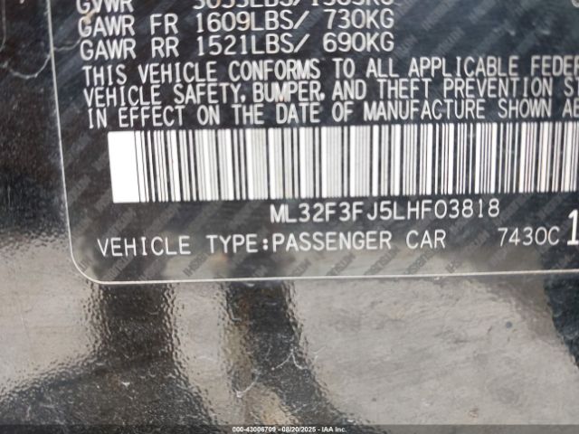 2020 MITSUBISHI MIRAGE G4 ML32F3FJ5LHF03818 Photo 8