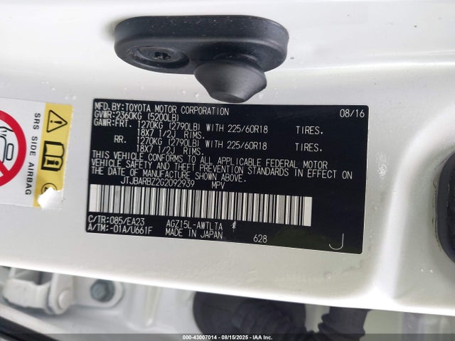 Lexus 8ar-fts 2016 JTJBARBZ2G2092939 Image 9