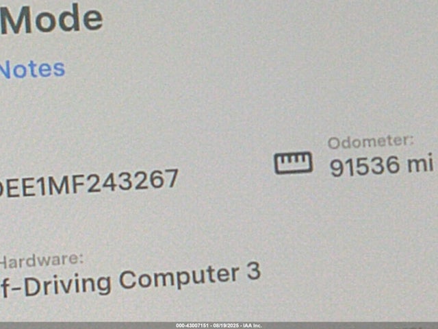 5YJYGDEE1MF243267 Tesla Model Y