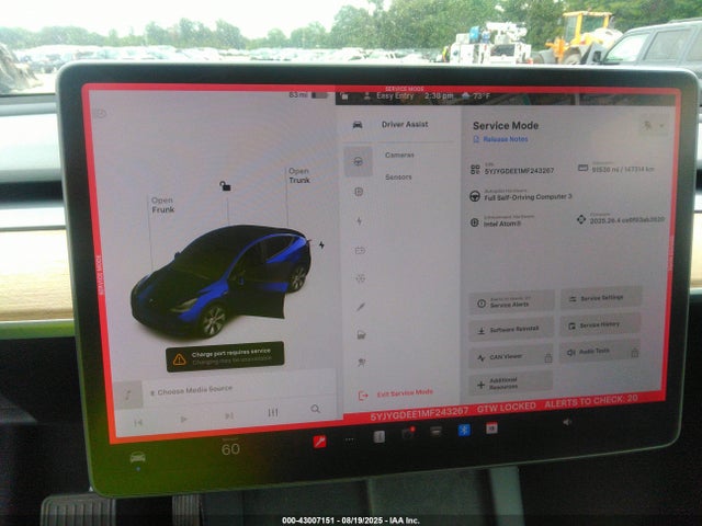 5YJYGDEE1MF243267 Tesla Model Y