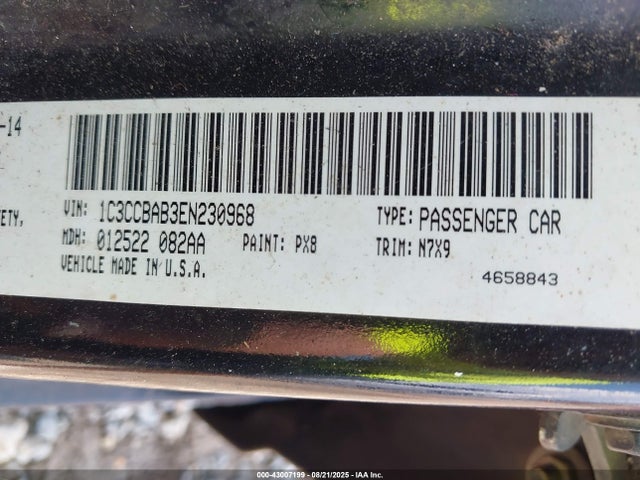Chrysler 200 2014 1C3CCBAB3EN230968 Image 9