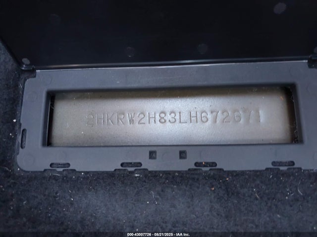 2020 Honda Cr-v Awd Ex-l მანქანა იყიდება აუქციონზე, vin: 2HKRW2H83LH672671, აუქციონის ნომერი: 43007726