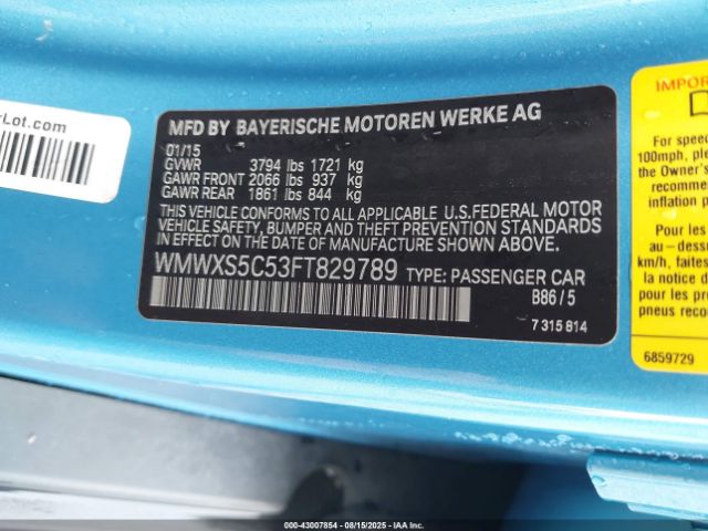 2015 MINI HARDTOP WMWXS5C53FT829789 Photo 8