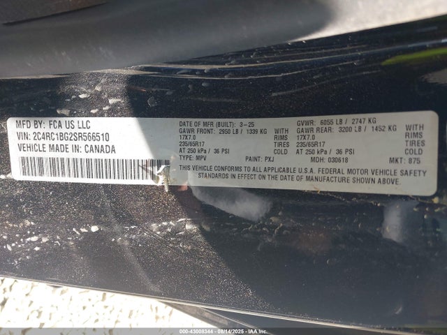 Chrysler 2025 2025 2C4RC1BG2SR566510 Image 9