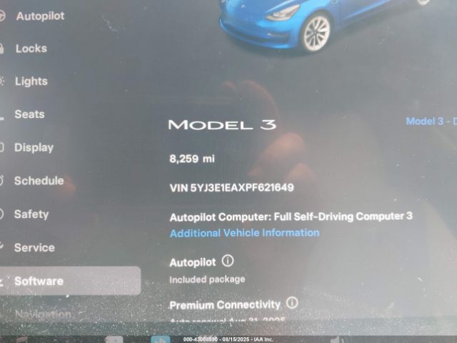 2023 TESLA MODEL 3 5YJ3E1EAXPF621649 Photo 6