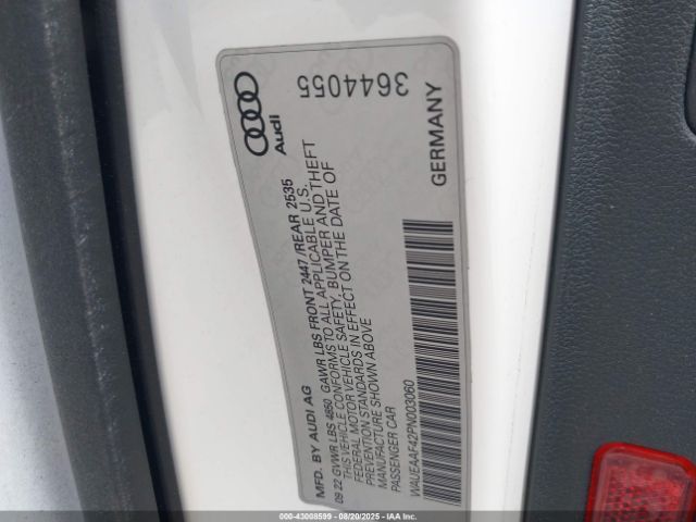 2023 AUDI A4 WAUEAAF42PN003060 Photo 8