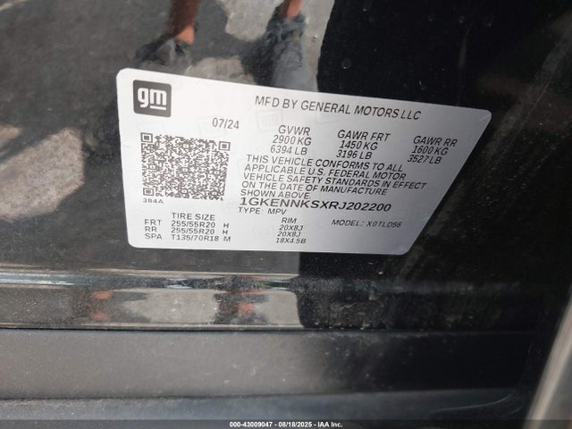 1GKENNKSXRJ202200 GMC lk0